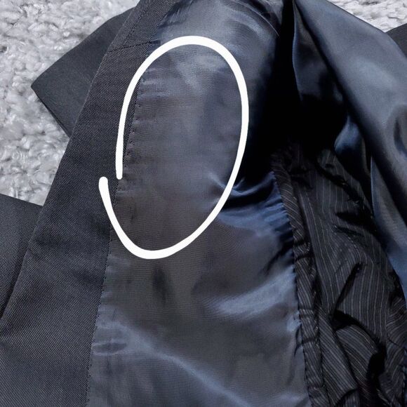 Calvin Klein Men's Suit Jacket Blazer Gray Polyester Rayon Sport Coat Size 42R - Picture 6 of 14